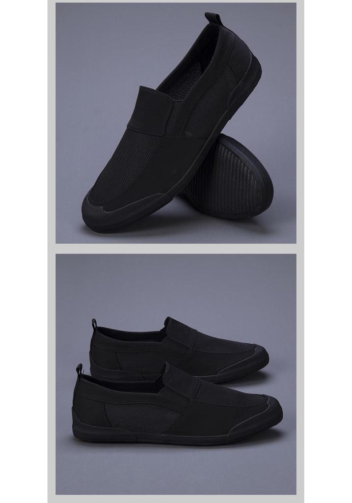 Men's Summer Slip-on Mesh Shoes: Breathable, Casual, Versatile Low-top Board Shoes