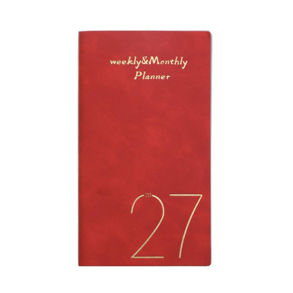 Wear-resistant 2027 Schedule Planner Notepad A6 Office Work Planner Diary Writing Pads  Business