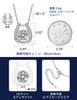 [MomentWish] Dancing Stone Necklace for Women, Moissanite Pendant, Sterling Silver 925 Chain, Hypoallergenic, Artificial Diamond, Birthday/Anniversary