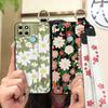 Dirt-resistant Fashion Design Phone Case For OPPO Realme C21Y/C25Y Waterproof Phone Holder Wrist Strap Kickstand Lanyard