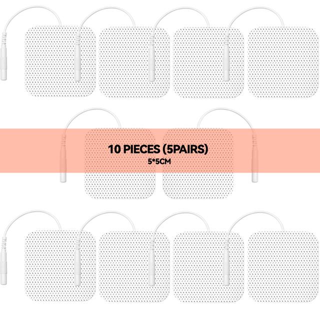 10/20Pcs TENS Pads EMS Electrode Patch Compex Muscle Stimulator Silicone Gel Tens Electrodes Digital Acupuncture Physiotherapy