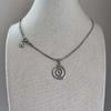 Stainless Steel Necklace for Women Simple Spiral Star Pendant Necklace Snake Chain Casual Vintage Gothic Punk Y2K Jewelry Gift