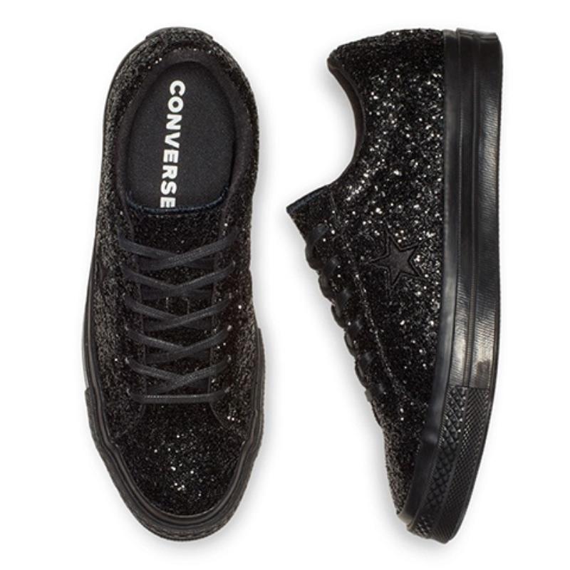 Converse One Star Retro Classic Low-Top Board Shoes Unisex Black