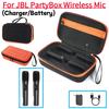 Rechargeable Battery Portable Mic Storage Bag Waterproof Mic Travel Bag Anti-Scratch for JBL PartyBox Wireless Mic & Accessories