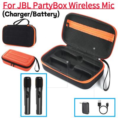 Rechargeable Battery Portable Mic Storage Bag Waterproof Mic Travel Bag Anti-Scratch for JBL PartyBox Wireless Mic & Accessories