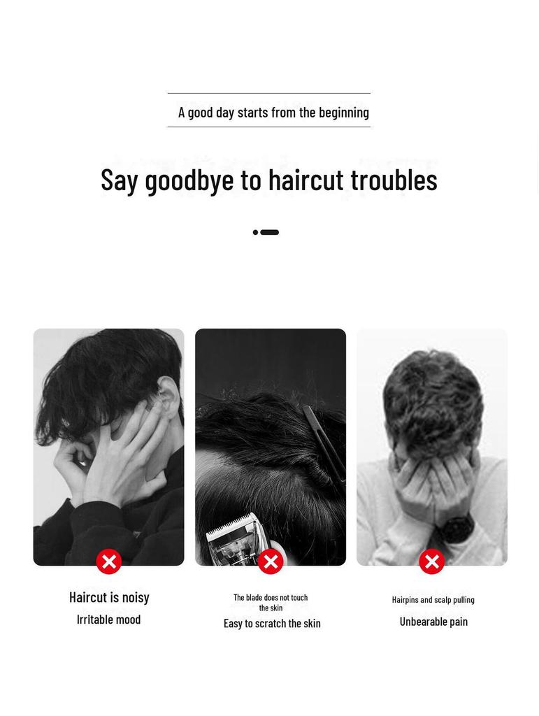 Kangfu T109 Silent Rechargeable Hair Clipper for Adults & Babies - Electric Razor for Home & Salon Use.