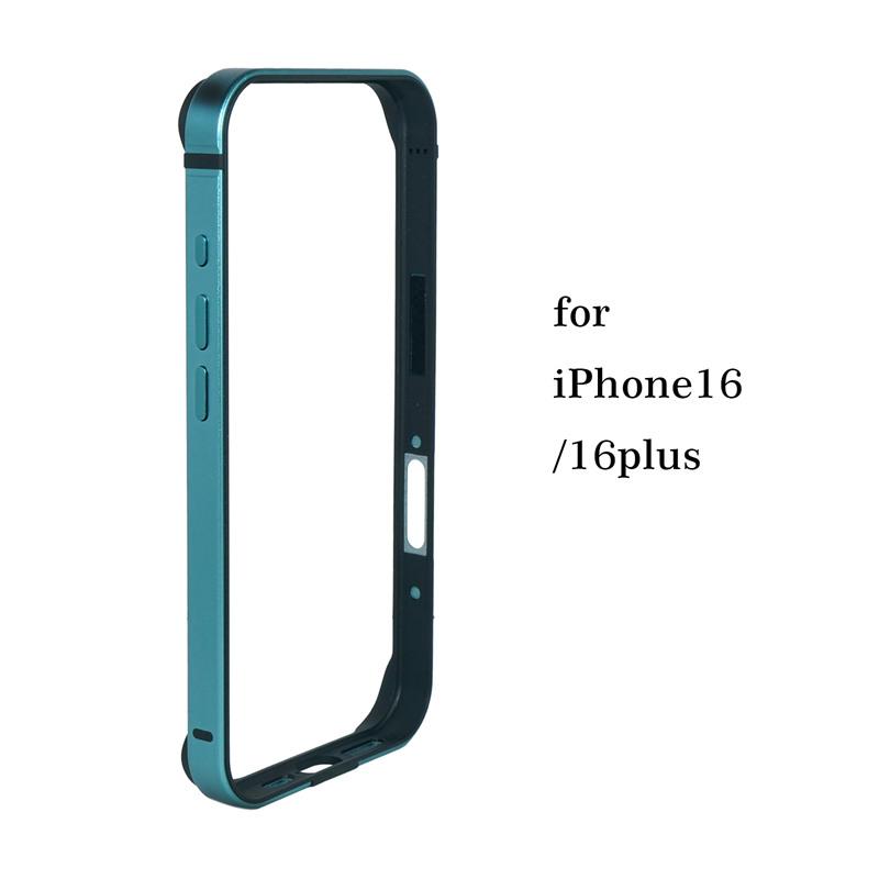 Lekkie etui zderzakowe ze stopu aluminium do iPhone 16 15 14 13 12 14 Pro Max Mini Plus XR Miękka silikonowa wyściółka Rama krawędzi Pokrowiec