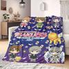 Cardcaptor Sakura Bold 2D Print Flannel Blanket, Cartoon Pattern for Bed, Cozy Travel Picnic Essentials Blanket_LIAN