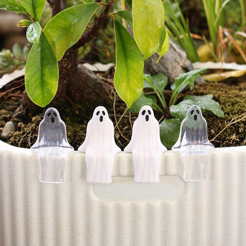 20pcs Cute Joy Garden Ghost Ornament Sitting Pose Ghost Statue Decorations  Halloween Party