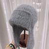 Winter Warm Knit Scarf Hat With Ear Flaps For Women