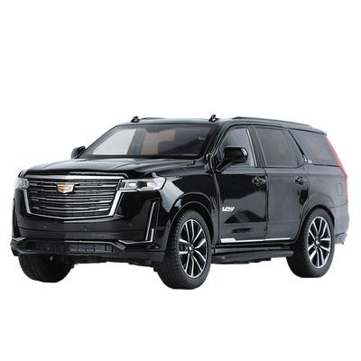 1/24 Escalade SUV Alloy Car Model Diecast Metal Off-road Vehicles Car Model Sound Light Simulation Collection Childrens Toy Gift