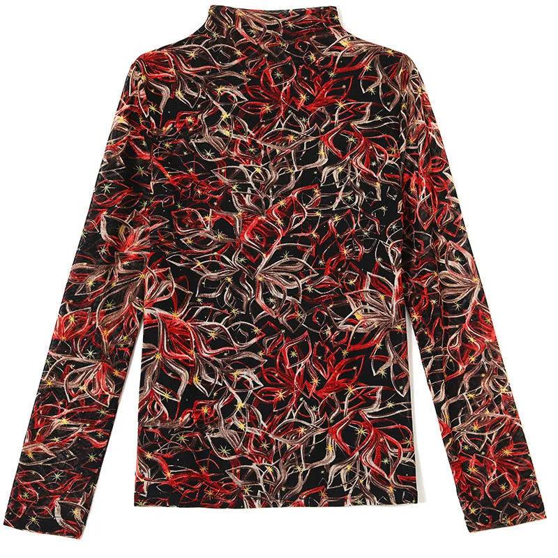 T-Shirt mit Rundhalsausschnitt und Dünnschnitt, schmal zulaufendes Oberteil mit Buchstabenmuster, Unterhemd für Damen, Frühlings- und Herbst-T-Shirt