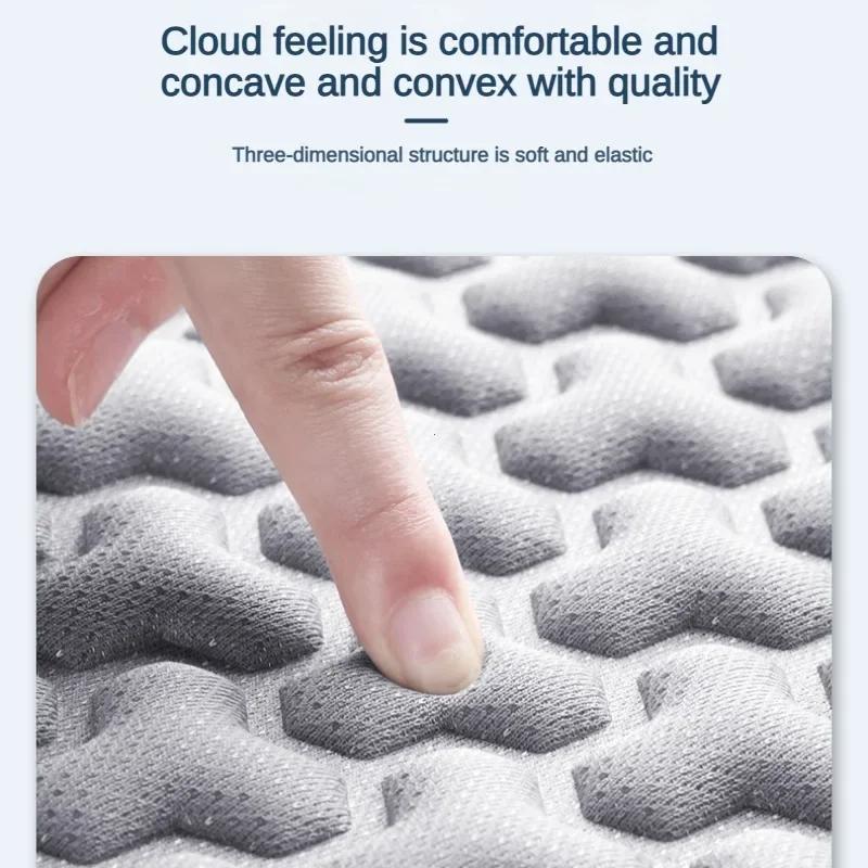 Atmungsaktiver 3D-Autositzbezug, schweißfestes Sommer-Autositzkissen, konvexes Design zur Wärmeableitung, universelle Auto-Sitzmatte