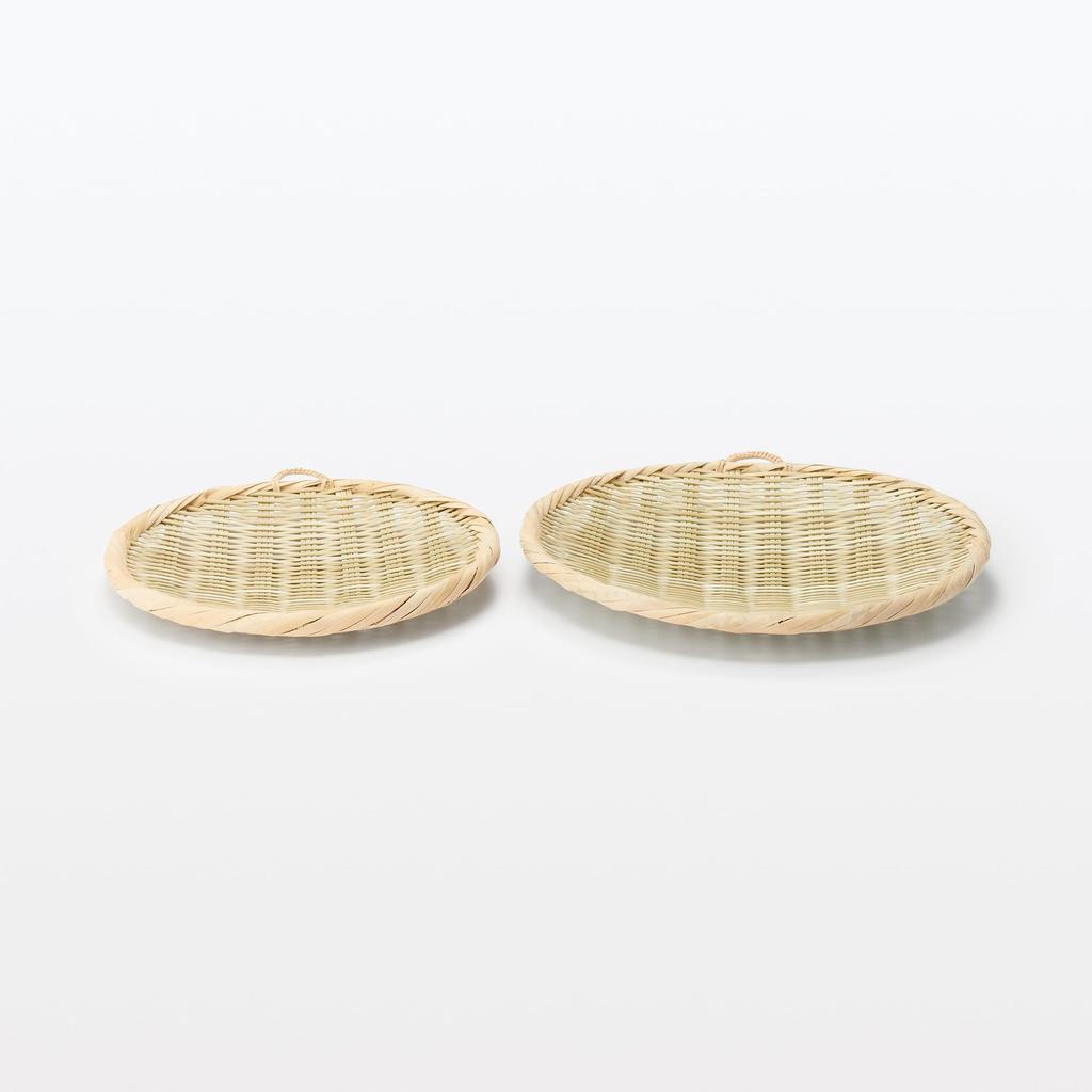 MUJI Bamboo Mat Weave Tray Colander Small MC10IA4S