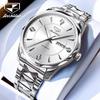 JINSHIDUN Fully Automatic Mechanical Watch with Double Calendar, Waterproof and Luminous for Men