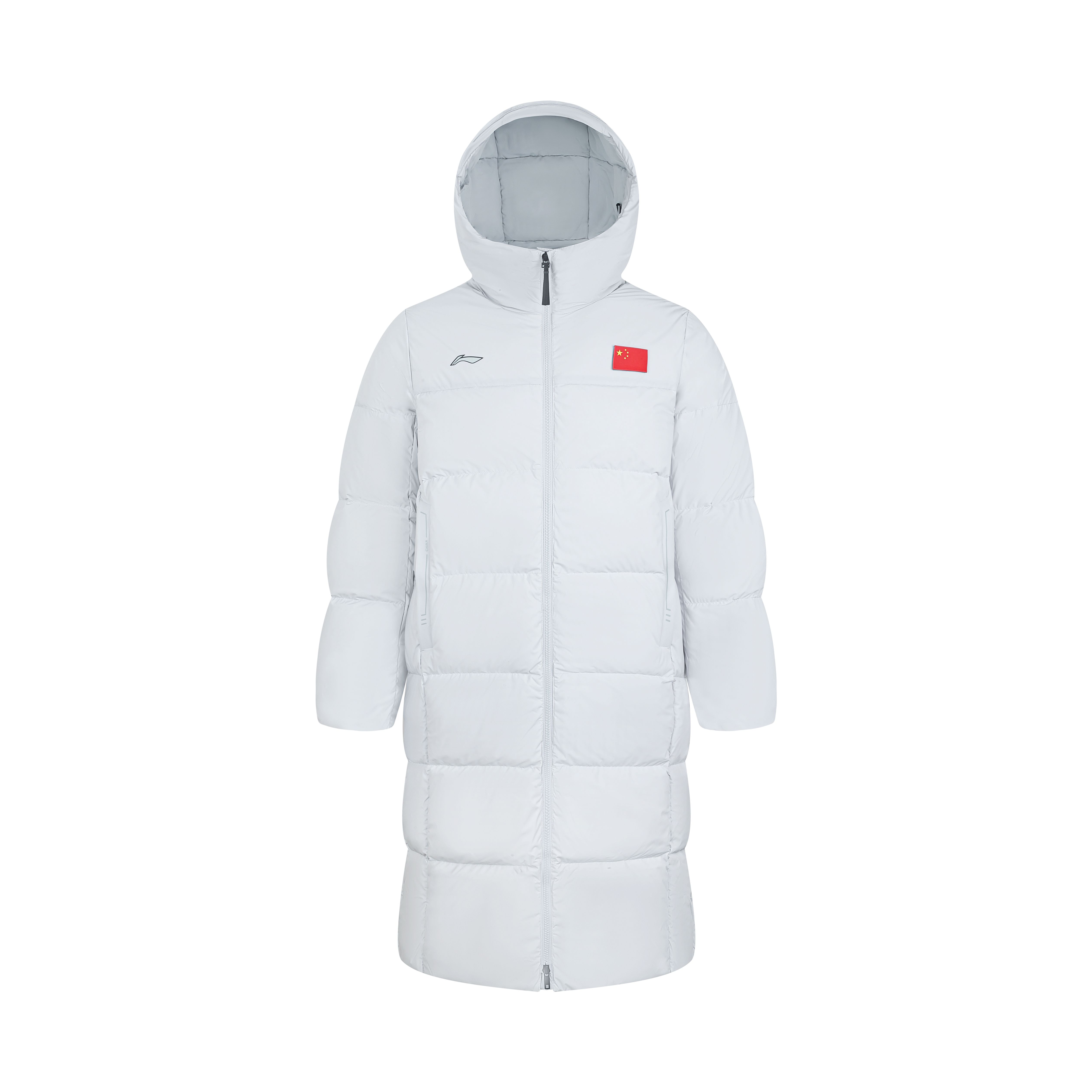 Li-Ning Long Hooded Cold-Resistant Warm Down Jacket Unisex outerwear AYMV101-2 S