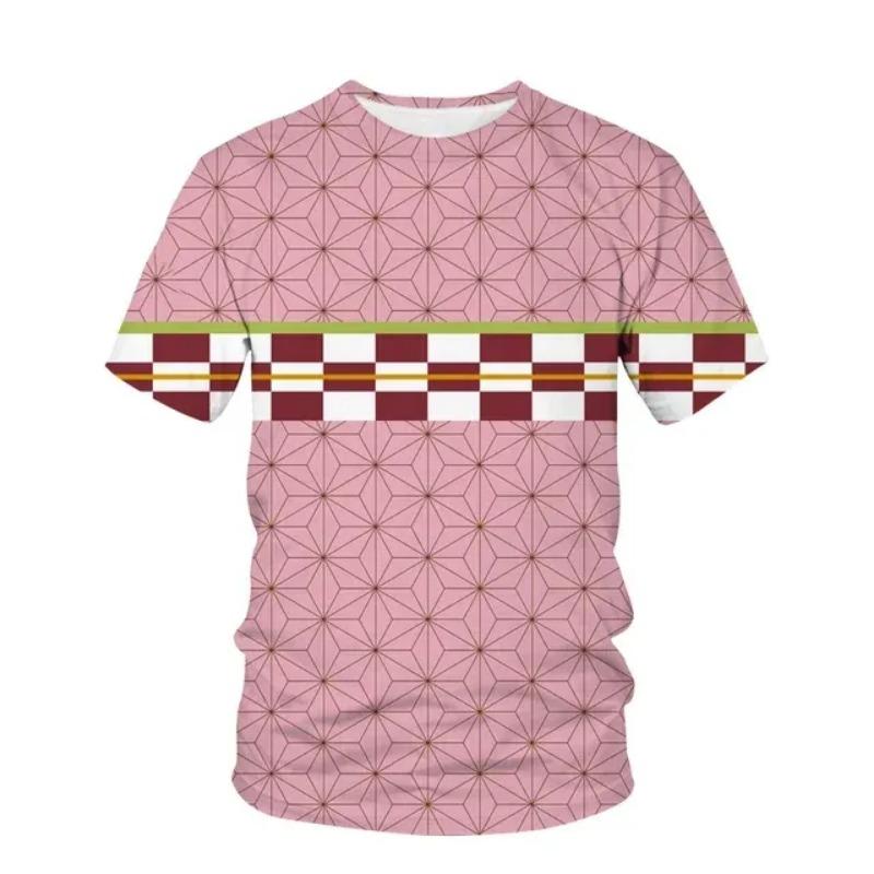 

Футболка для детей из аниме «Убийца демонов Кимецу», летняя детская одежда с короткими рукавами, футболка с рисунком из мультфильма «Призрачный клинок» 4XL