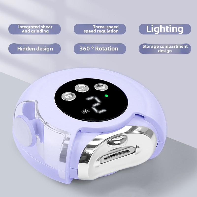 Electric Nail Trimmer 2-in-1 Upgraded 360 Degree Rotating Automatic Electric Nail Trimmer and USB Charging Type