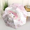 Pink Flowers My Melody Automatic 3-Fold Umbrella Design, Cute Cartoon Pattern, Portable Outdoor Umbrella, Perfect, Holiday Gift for Disney fans.Y077