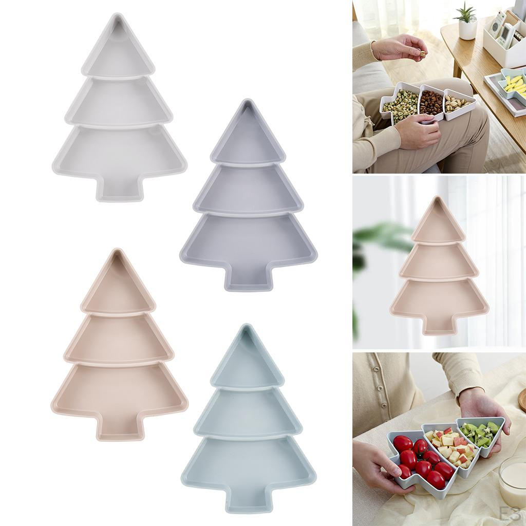 Vassoio Portastuzzichini a Forma di Albero con Scomparti Frutta Secca Ghiaccioli Caramelle