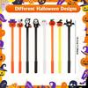 10/30 Stück Halloween Stifte Kürbis Schädel Geist Fledermaus Stifte 0,5 MM Schwarzer Kugelschreiber für Halloween Partybedarf Schule Büro Preise