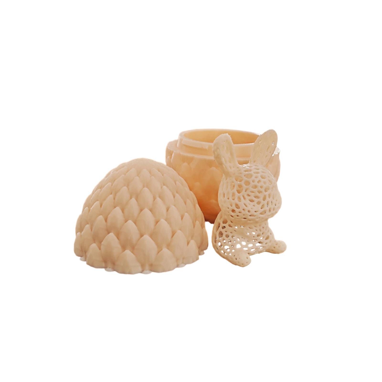 Easter Hollow Bunny Egg 3D Printed Creative Toy Ornament
