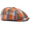 Ht4664 Beret Cap Spring Summer Sun Hat Octagonal Caps For Men Women Plaid Artist Painter Beret Hat Flat Cap Male Female Berets