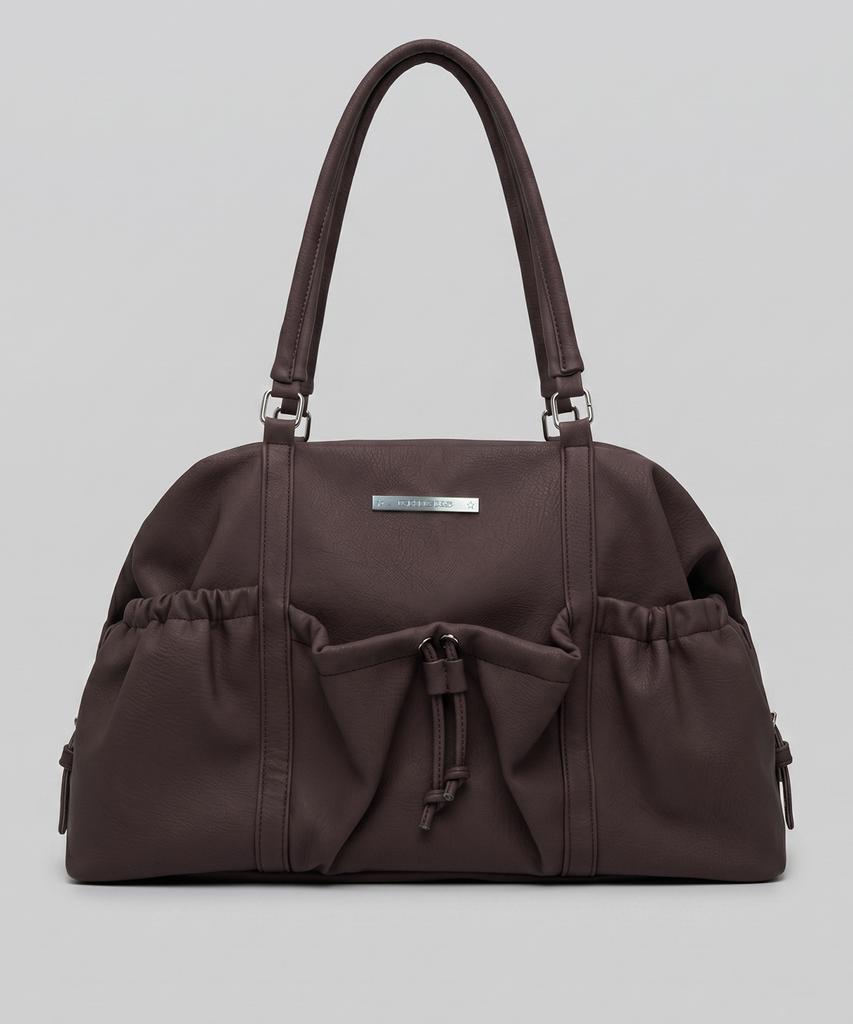 Chicks Swain Volume Draw Shoulder Bag Brown