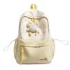 Schoolbagins wind small fresh girl heart school bag middle and high school students contrasting color backpack girls travel light backpack