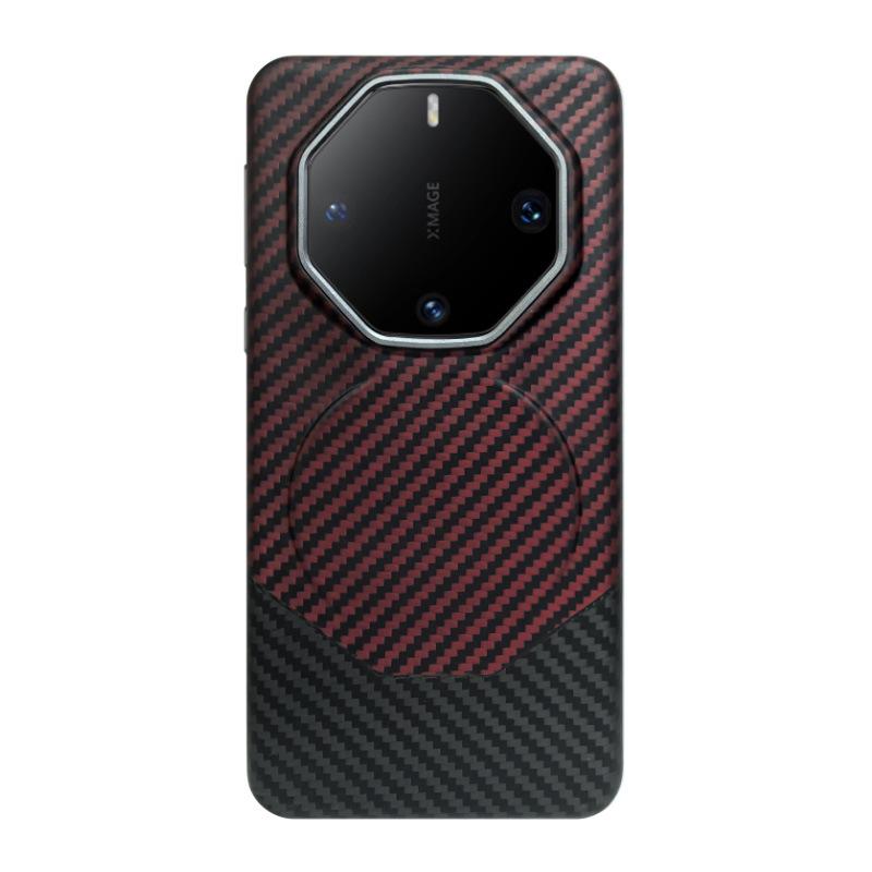 Applicable to Huawei mate60 RS Kevlar Magnetic Mobile Phone Case Aramid Fiber High-grade Hard Case 60RS Protective Case