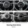 Adesivo per Volante Auto Per Mini Cooper F56 F55 F60 R56 R60 F65 U25 Countryman Adesivi in Pelle PU Accessori Interni Auto