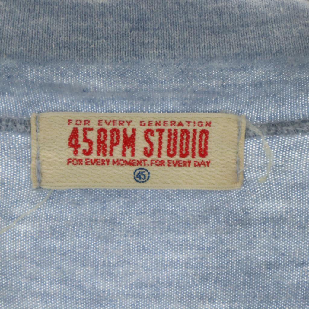 45PRM STUDIO made in Japan Long sleeve India shirt Blue Men's Used