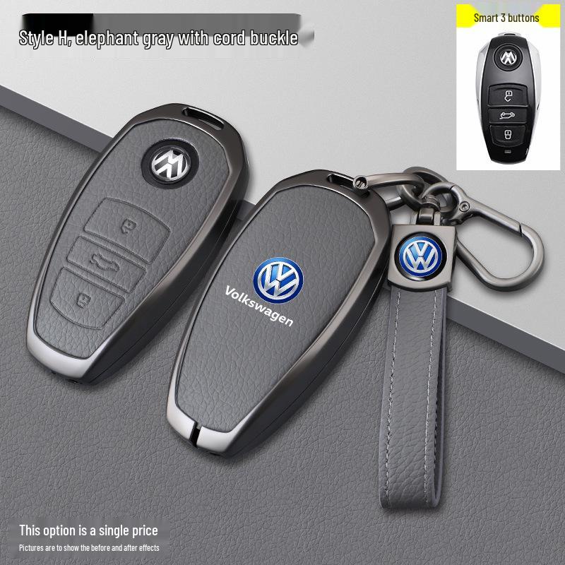 Volkswagen H-Model Elephant Gray Car Key Case
