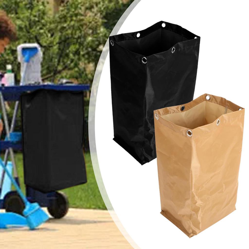 Cleaning Cart Bag, Multifunctional Thickened Janitorial Cart Bag Oxford Cloth for Office Buildings, Restaurant, Garbage