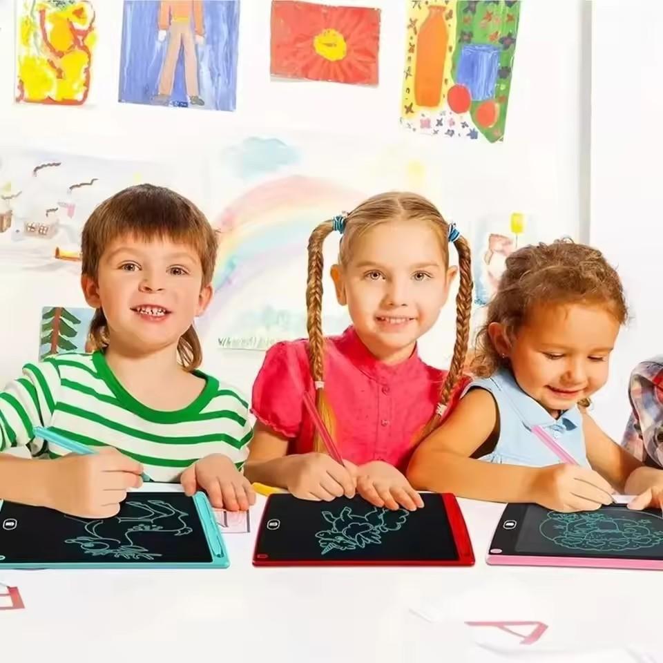 8,5 Zoll LCD Zeichenbrett Tragbares wiederverwendbares LCD Schreibtablett Löschbar mit Batterie Elektronisches Tablett Board Geburtstagsgeschenk