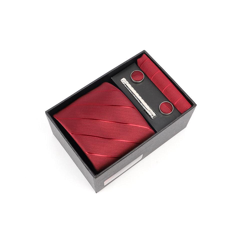 Luxury Men's Tie Gift Box with High-End Jacquard Embroidery