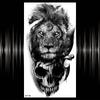 Kompass Brief Temporäre Tattoo Für Männer Frauen Erwachsene Realistische Gefälschte Wolf Schädel Tattoos Aufkleber Tiger Schwarz Wald Tatoos Unterarm