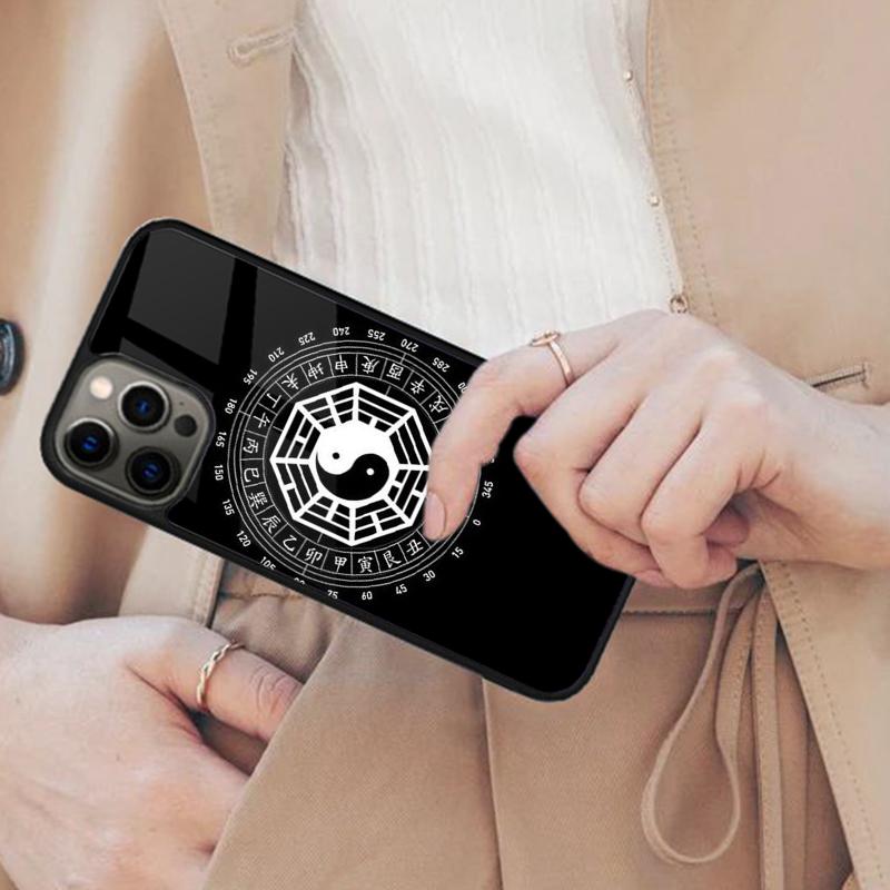 

Taiji Eight Diagrams Yin-yang Pattern Magnetic Phone Case For APPLE iPhone 17 Air 16 14 13 12 Pro Max 15 Plus MagSafe Cover iPhone 14