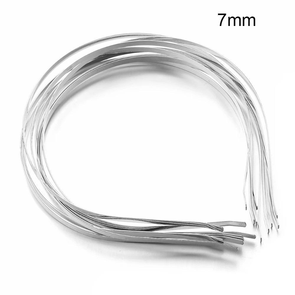10pcs/set Creative Metal Metal Headband Simple Design 3-7mm Head Hoop Base Hair Fixing Head Band Hairwear DIY Crafts