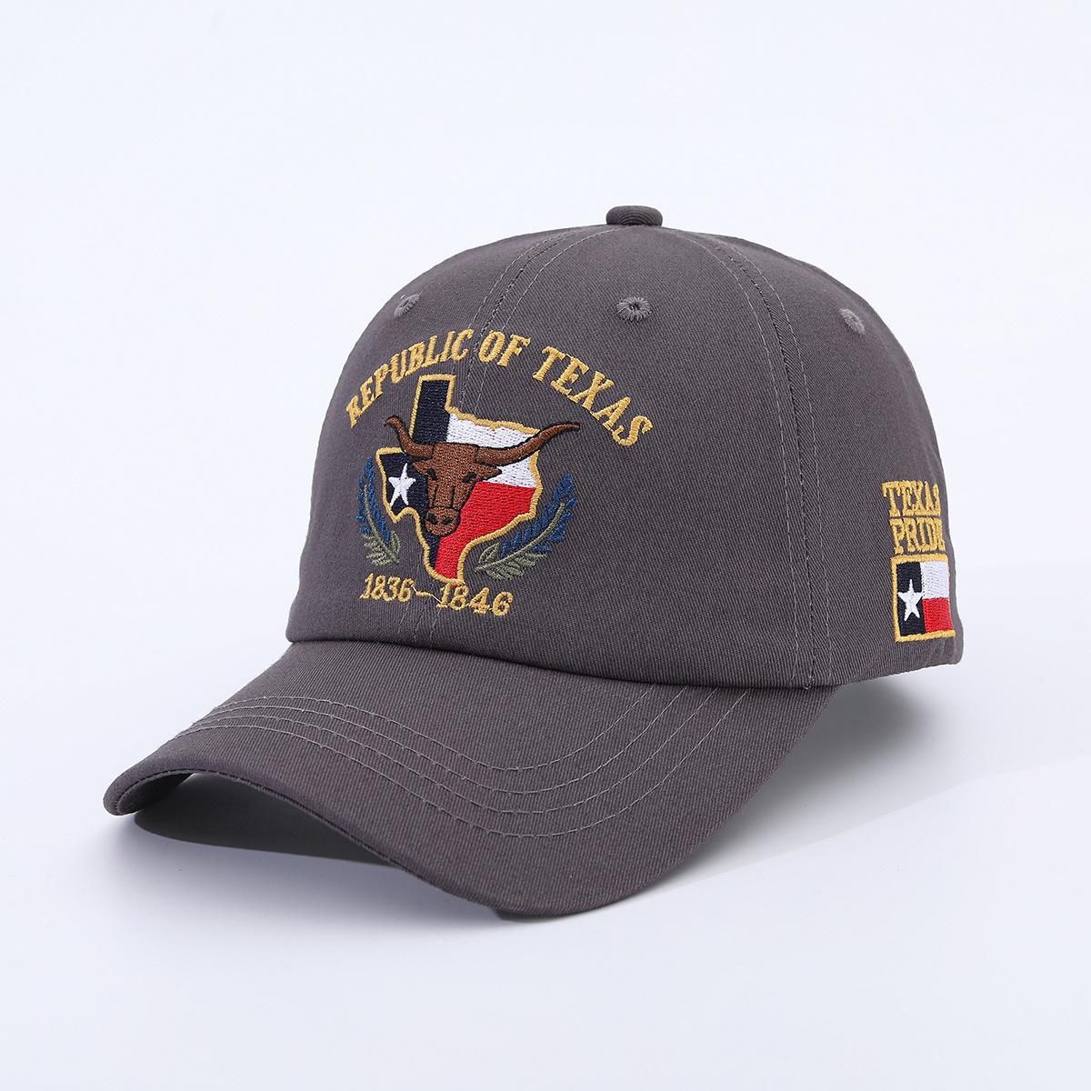 Baseball cap Embroidered cotton hat Shade cap Adjustable