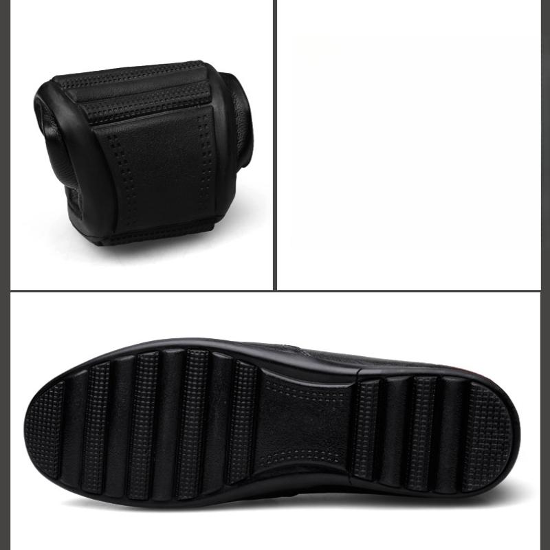 Men's Leather Shoes Driving Flat Casual Shoes Trendy Fashion Outdoor Lazy Loafers Men's Shoes