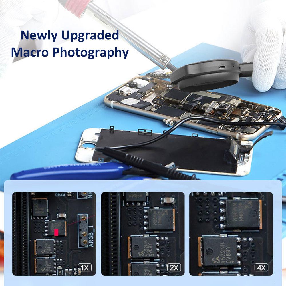 16MP Camera Handheld Dermatoscope, 500X Magnification Skin & Scalp Analyzer for Scalp/Hair Trichomes Facial Skin Dermatoscope
