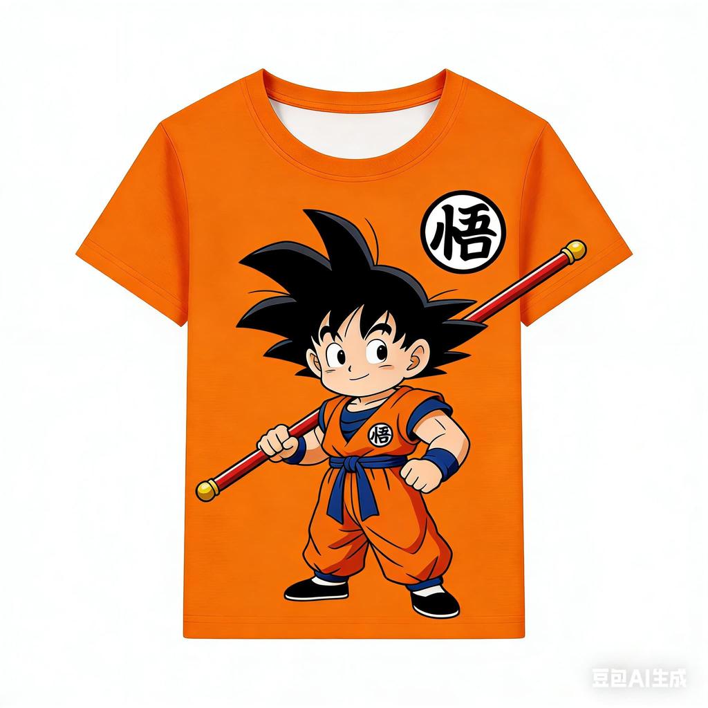 Anime Dragon Ball T-shirt Mans Goku Short Sleeve Super Saiyan Kakarot Vegeta Casual Streetwear Boys Clothes