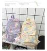 2023 New Cartoon Printed Backpack For Girls Korean Version Cute And Lightweight Nylon Material Breathable And Durable School Shoulder Bag