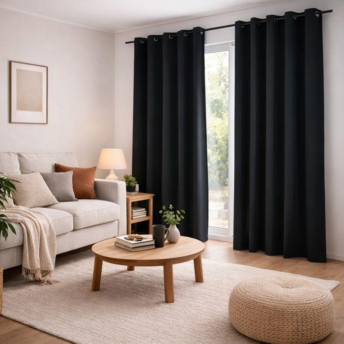 1 Curtain 140 X 260 Cm Bea Charcoal