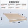 Manual Retractable Awning, 8 X 7 Ft Outdoor Patio Awning Retractable Sun Shade, Water-Resistant Polyester Patio Door Window Awning Sunshade Shelter