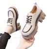 Fashion Patent leather Women's loafers Luxury Designer Platform lolita shoes Lace-up Dress mary jane shoes zapatillas de mujer