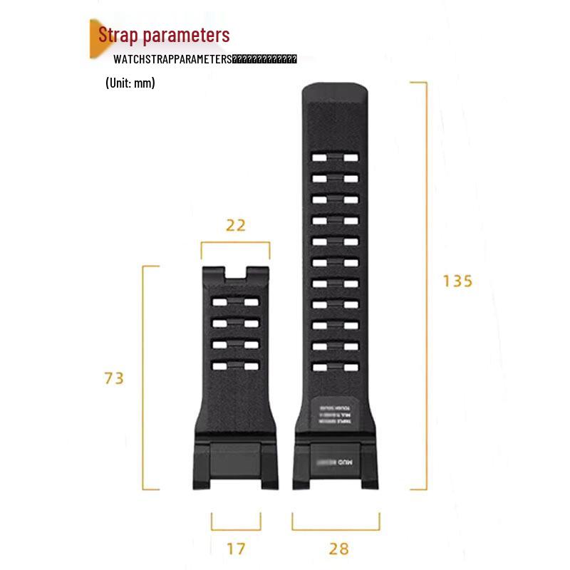 Compatible Replacement Resin Strap for Casio G-Shock GWG-B1000 Mudmaster 3rd Gen Watch