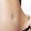 Crystal Navel Ring  Barbell Drop Dangle Body Piercing   Nombril Ombligo Belly Button Rings Men Women Body Jewelry