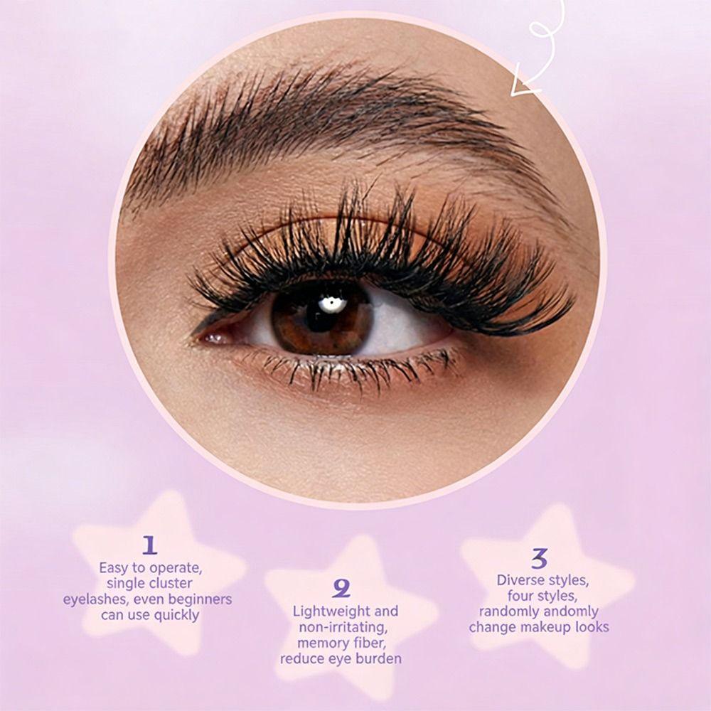 12 Rows Bond and Seal 3D Faux Mink Lash Wispy Style Fake Eyelash False Eyelashes  Eye Lash Extension